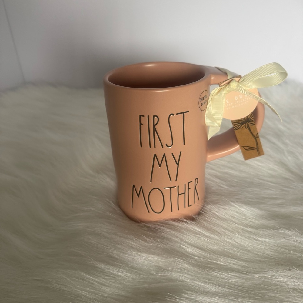 Rae Dunn Double Sided ‘First My Mother Forever My Friend’ Pink Mug Mother’s Day